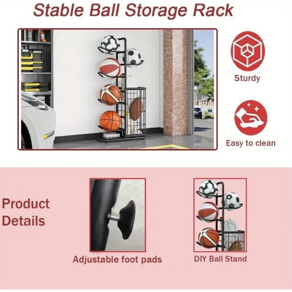 Basketball Storage Rack