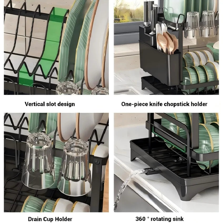 2 Tier Dish Drying Rack