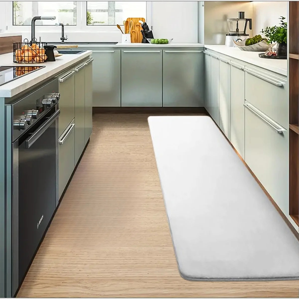 Thickened flannel floor mats