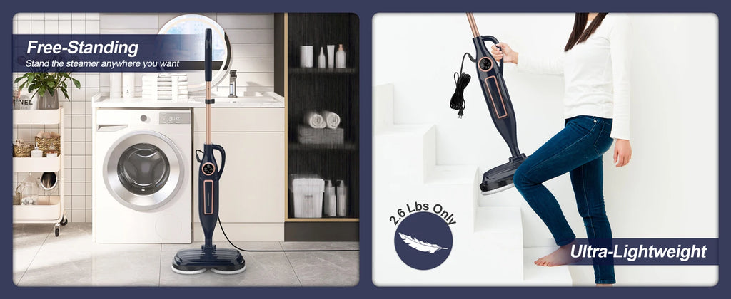 Steam Mop Cleaner with Rotating Mop Pad