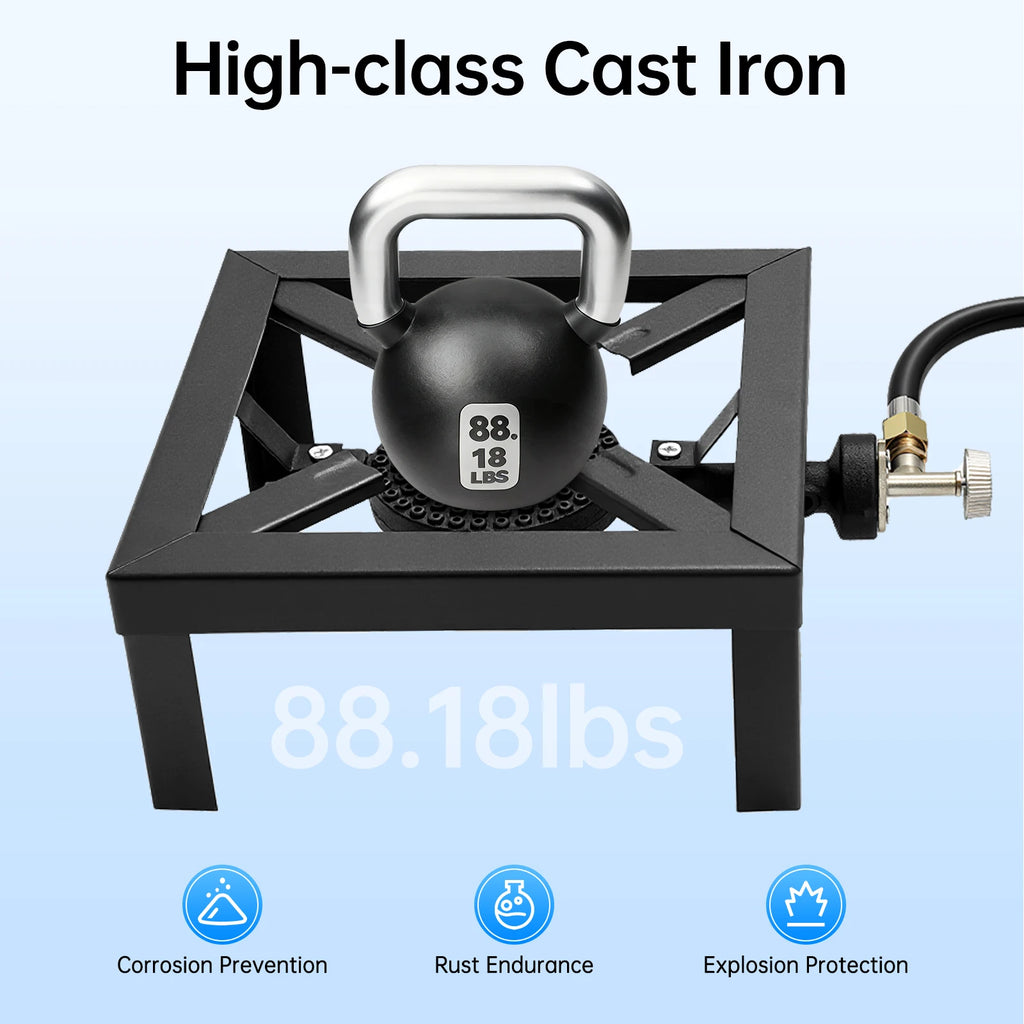 Portable Double Burner Outdoor Gas Stove