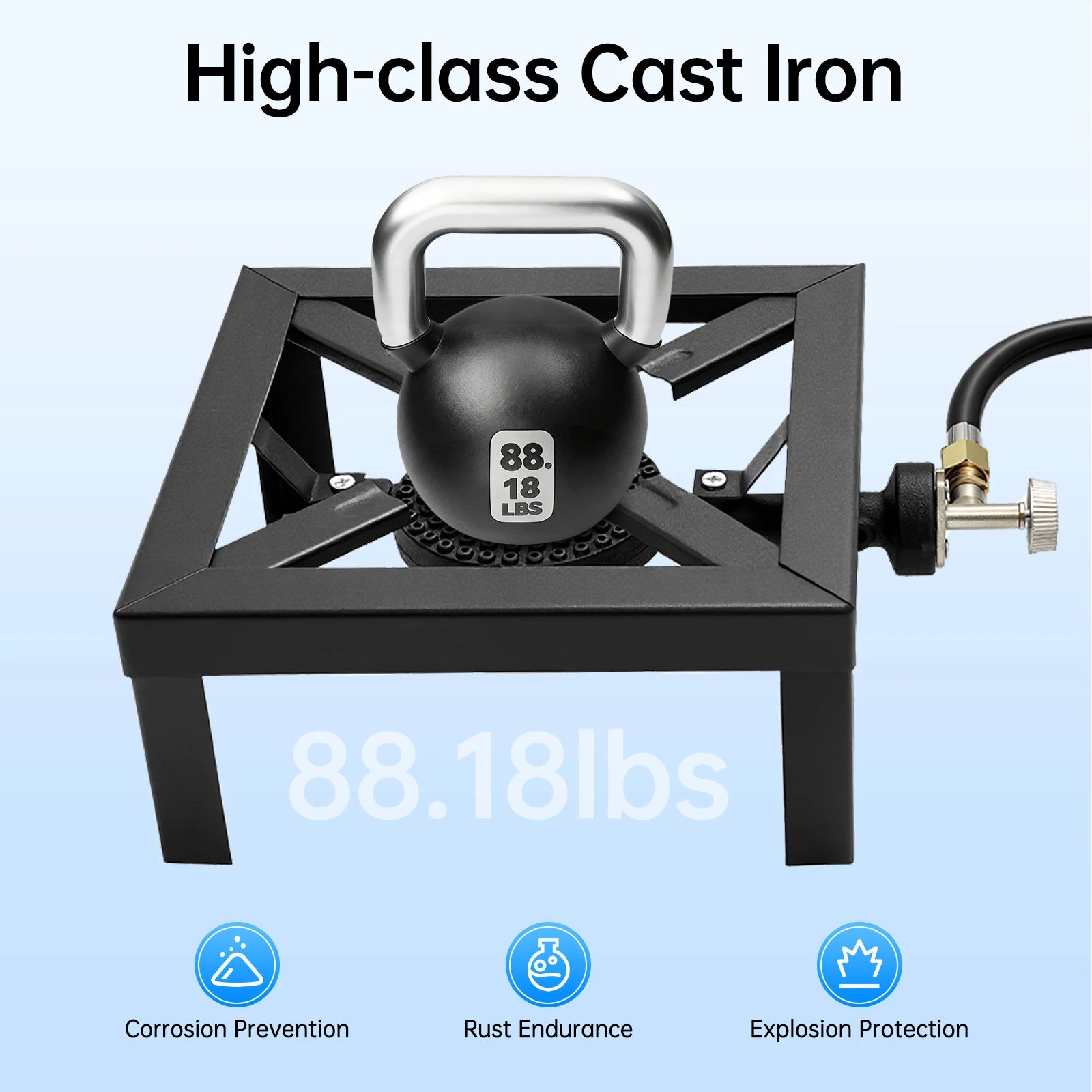 Portable Double Burner Outdoor Gas Stove