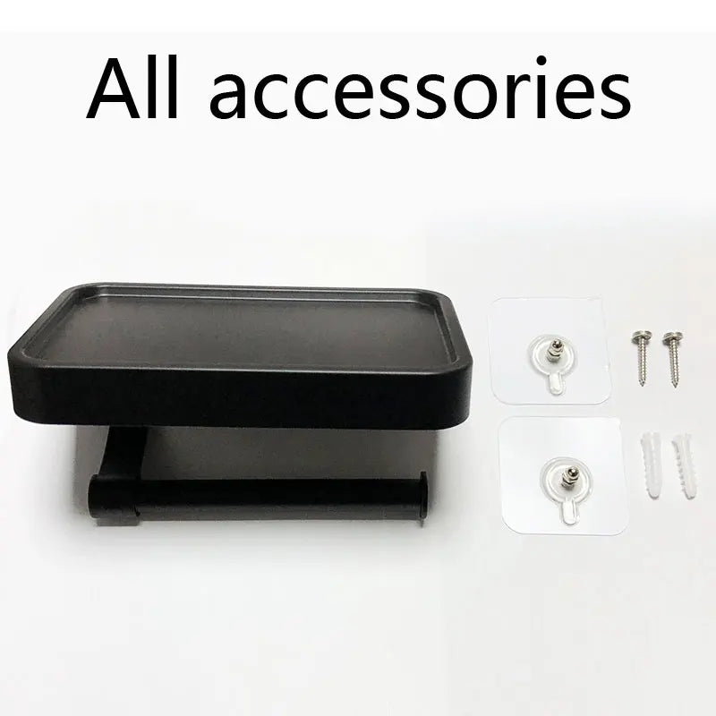 Nail Free Grey Toilet Paper Holder