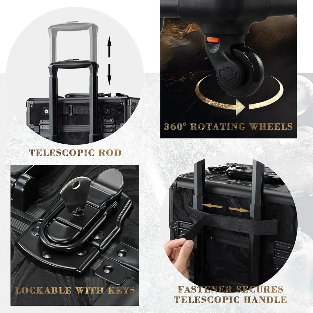 Rolling Makeup Travel Case