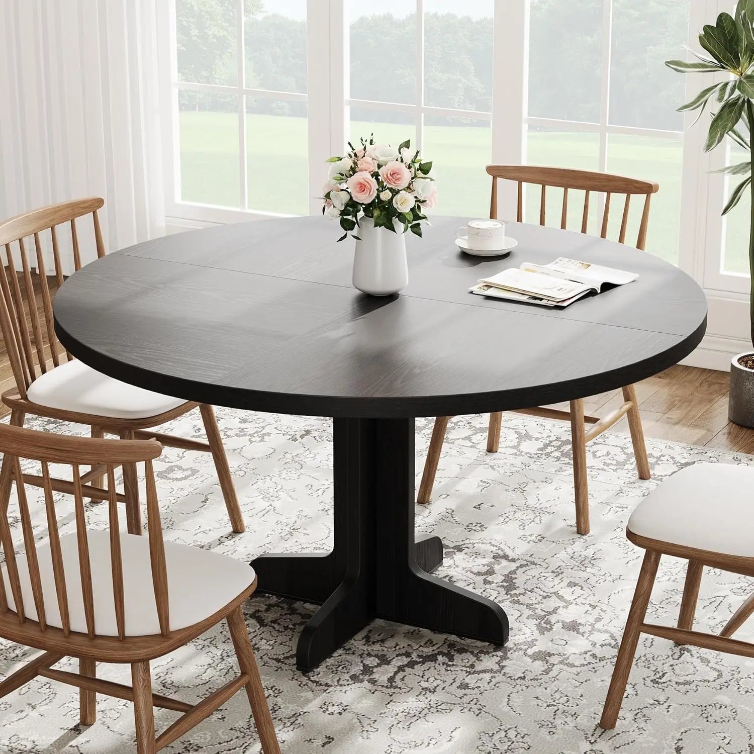Round Dining Table for 4