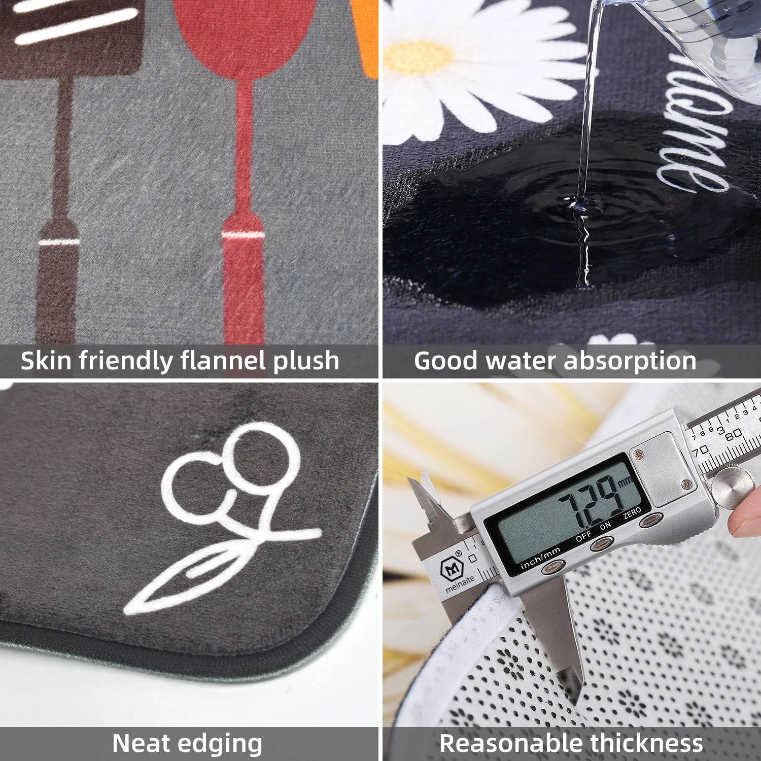 Multi-purpose Mat Moisture Absorption, Machine Washable
