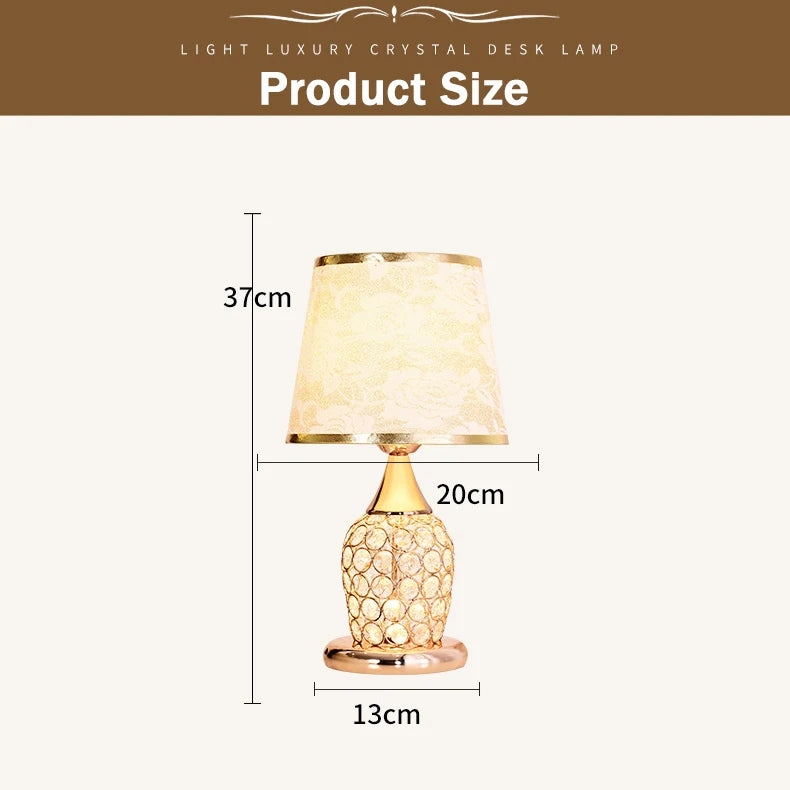 Crystal Table Lamp Romantic