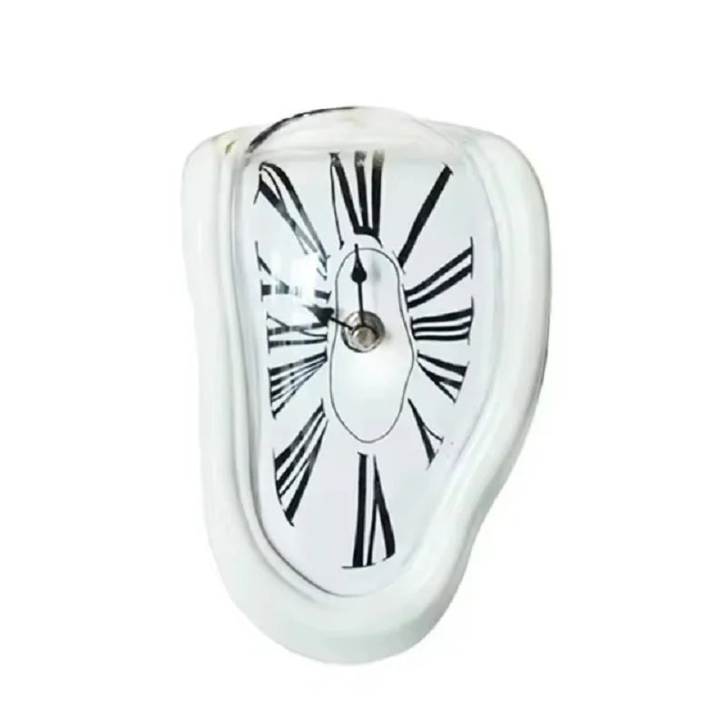Surrealistic Melting Clock Silent Melting Wall Clock Salvadoran Dali Style Decorative Home Watch Office Shelf Table Gift