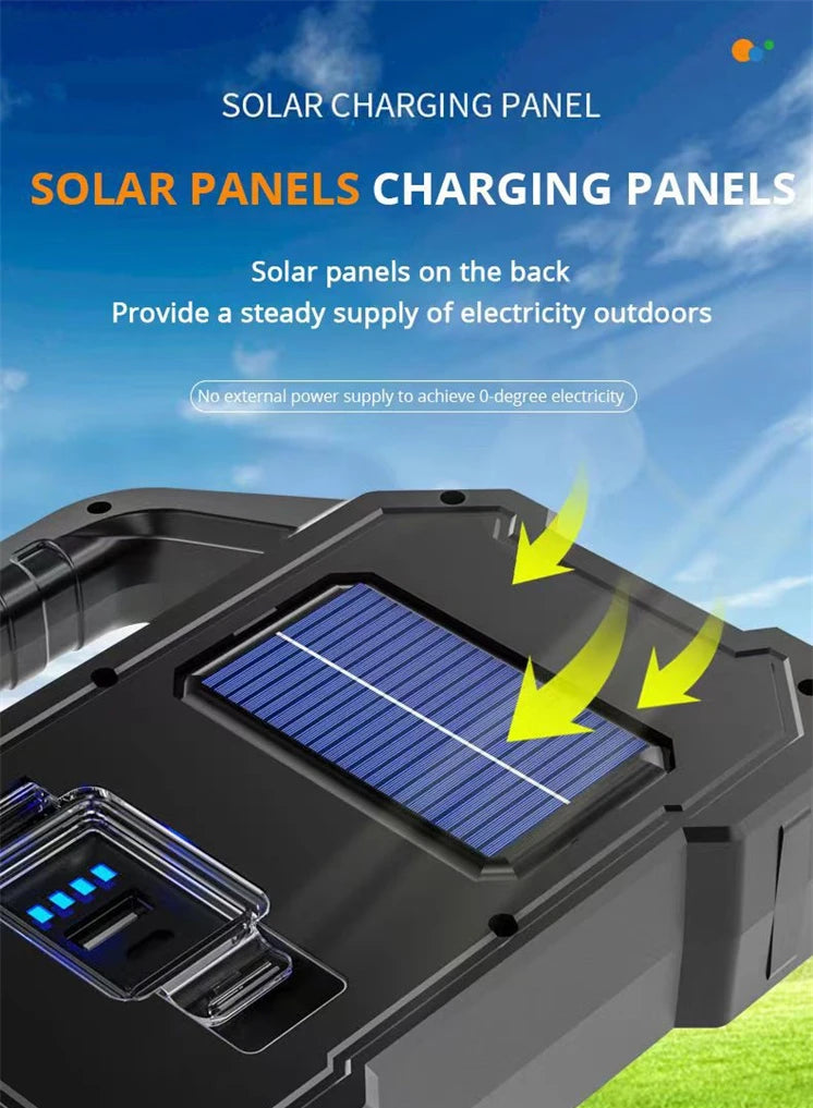 Solar Rechargeable Flashlight Zoomable Waterproof ,Can Charge Mobile Phone