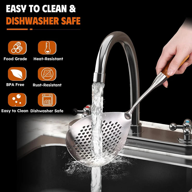 Stainless Steel Spider Strainer Skimmer Ladle