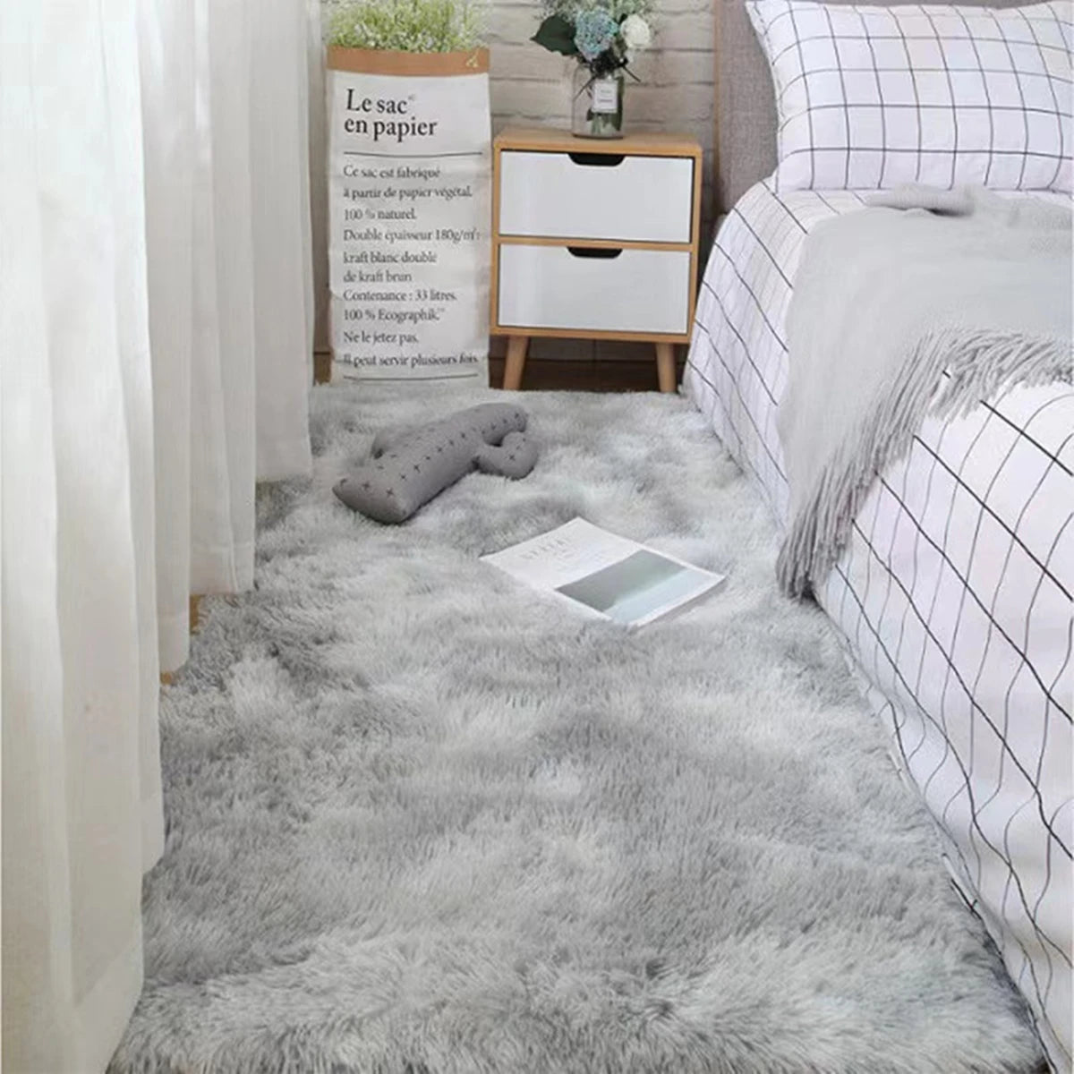 Bedroom Carpet Fluffy Non-slip