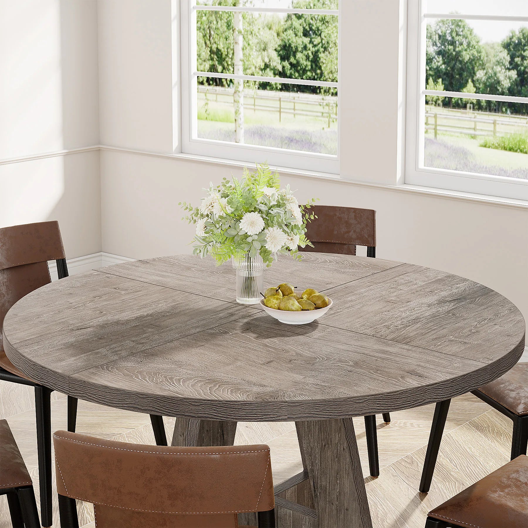 Round Dining Table for 4,