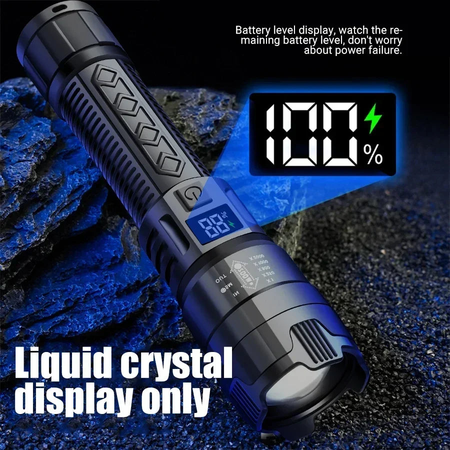 Flashlight Rechargeable Tactical Zoom