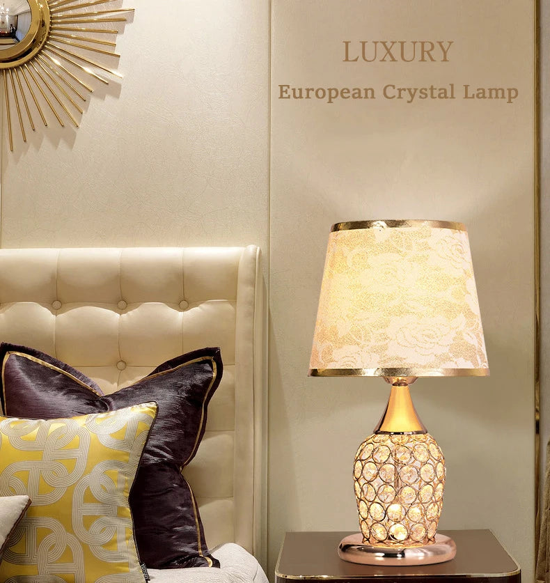 Crystal Table Lamp Romantic