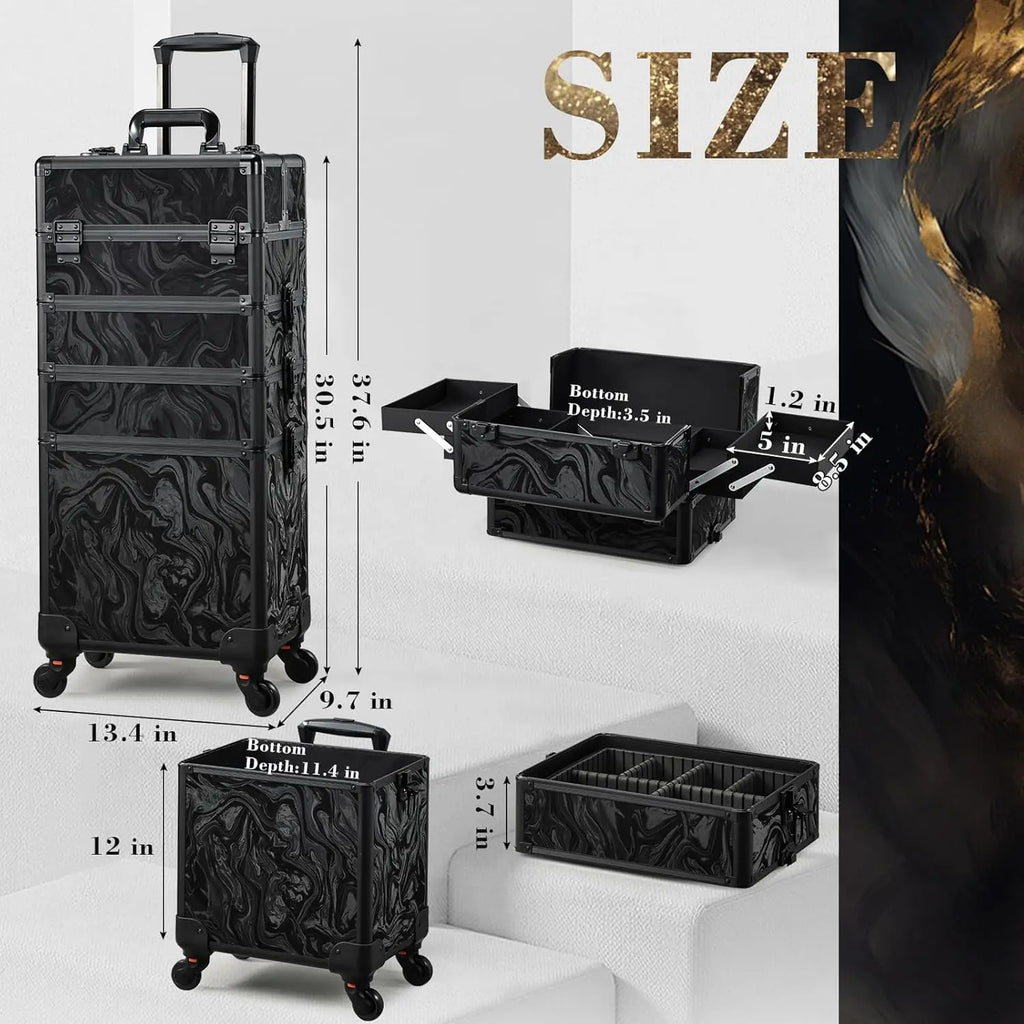 Rolling Makeup Travel Case