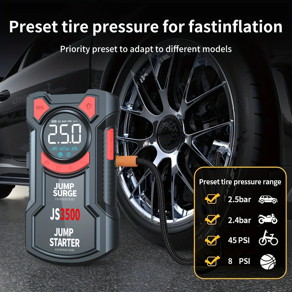l Air Pump Jump Starter, Digital Tire Inflator