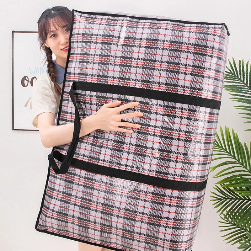 Large woven bag waterproof storage bag
