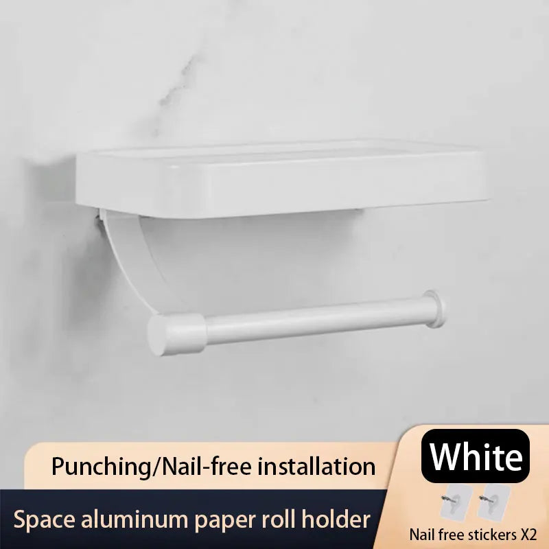 Nail Free Grey Toilet Paper Holder