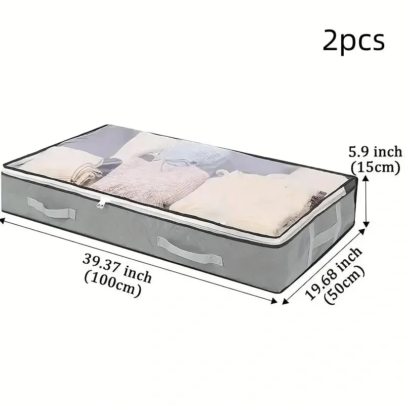 Under Bed Storage Box with Reinforced Handles