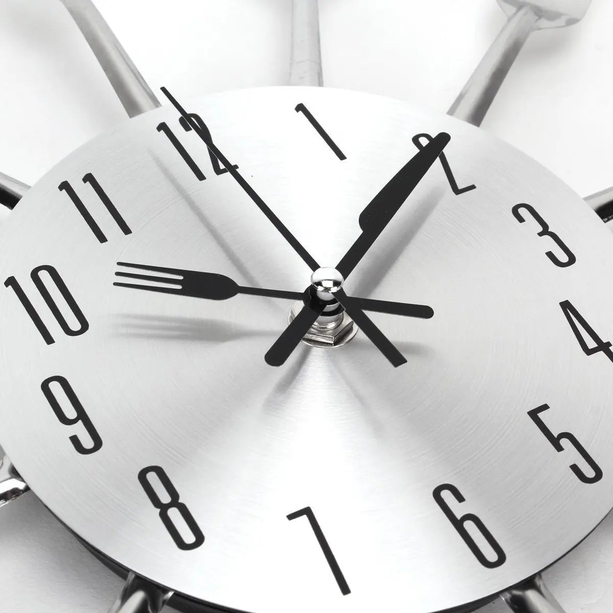 Kitchen Wall Clock Spoon Fork