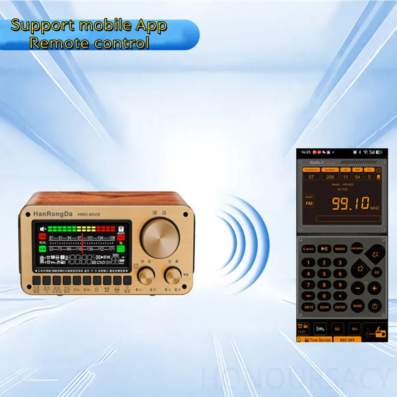 FM SW Radios Bluetooth 5.2 Dual Speaker Digital display Alarm Clock