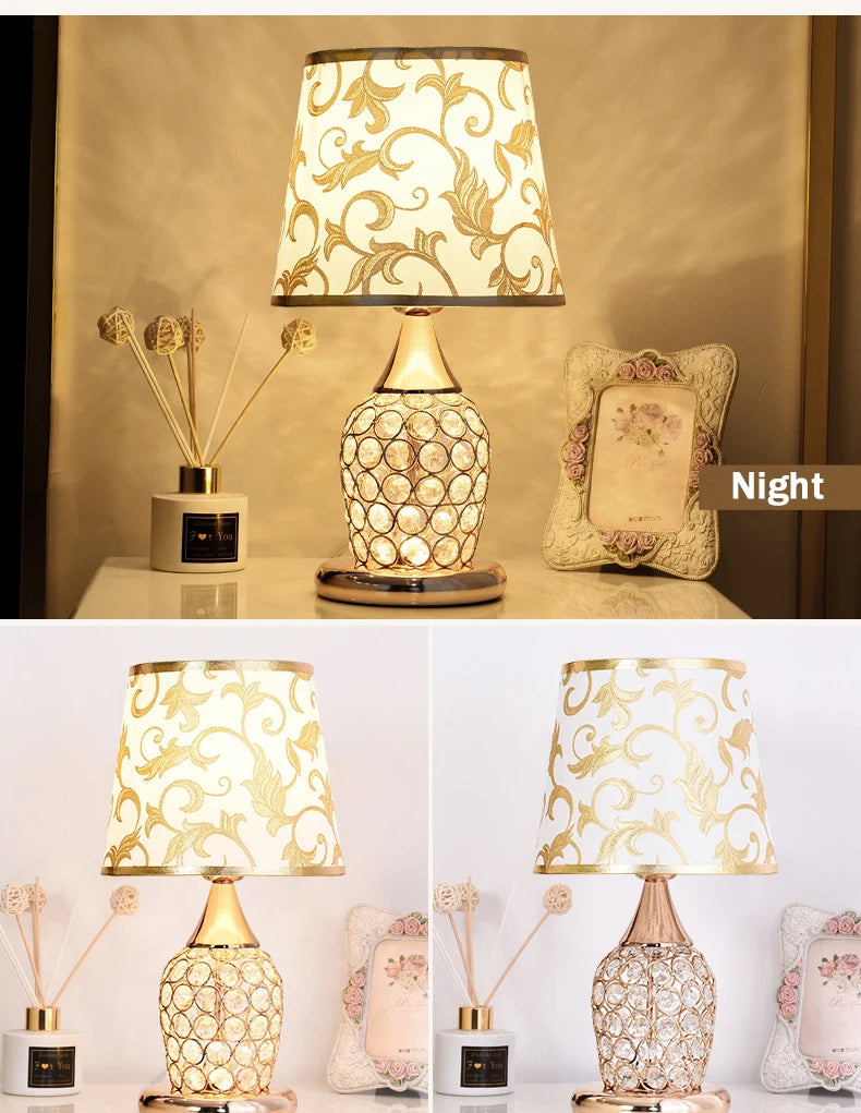 Crystal Table Lamp Romantic