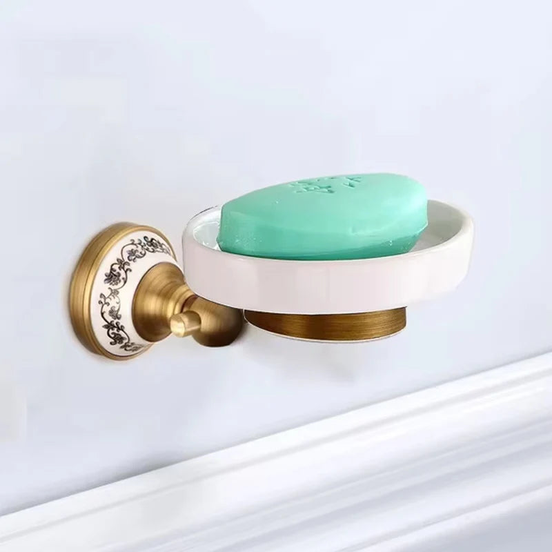 Antique Solid Brass Bathroom Accessories Sets