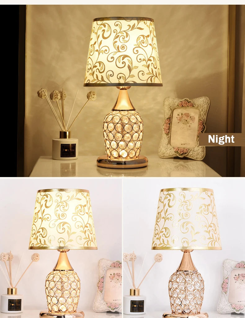 Crystal Table Lamp Romantic