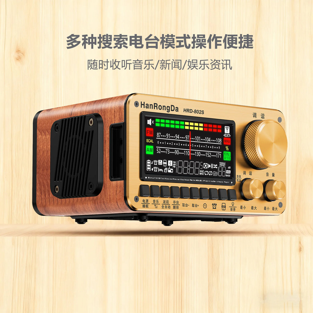 FM SW Radios Bluetooth 5.2 Dual Speaker Digital display Alarm Clock