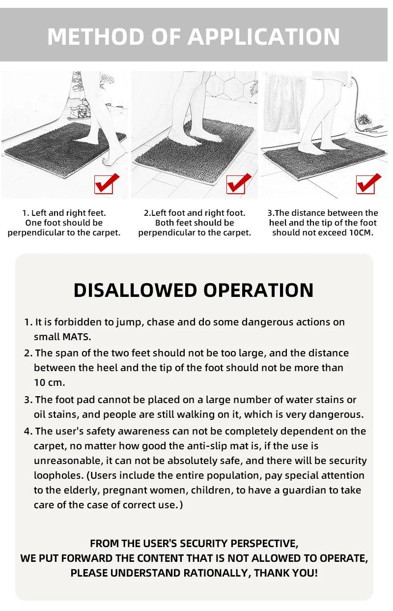 Multi-purpose Mat Moisture Absorption, Machine Washable