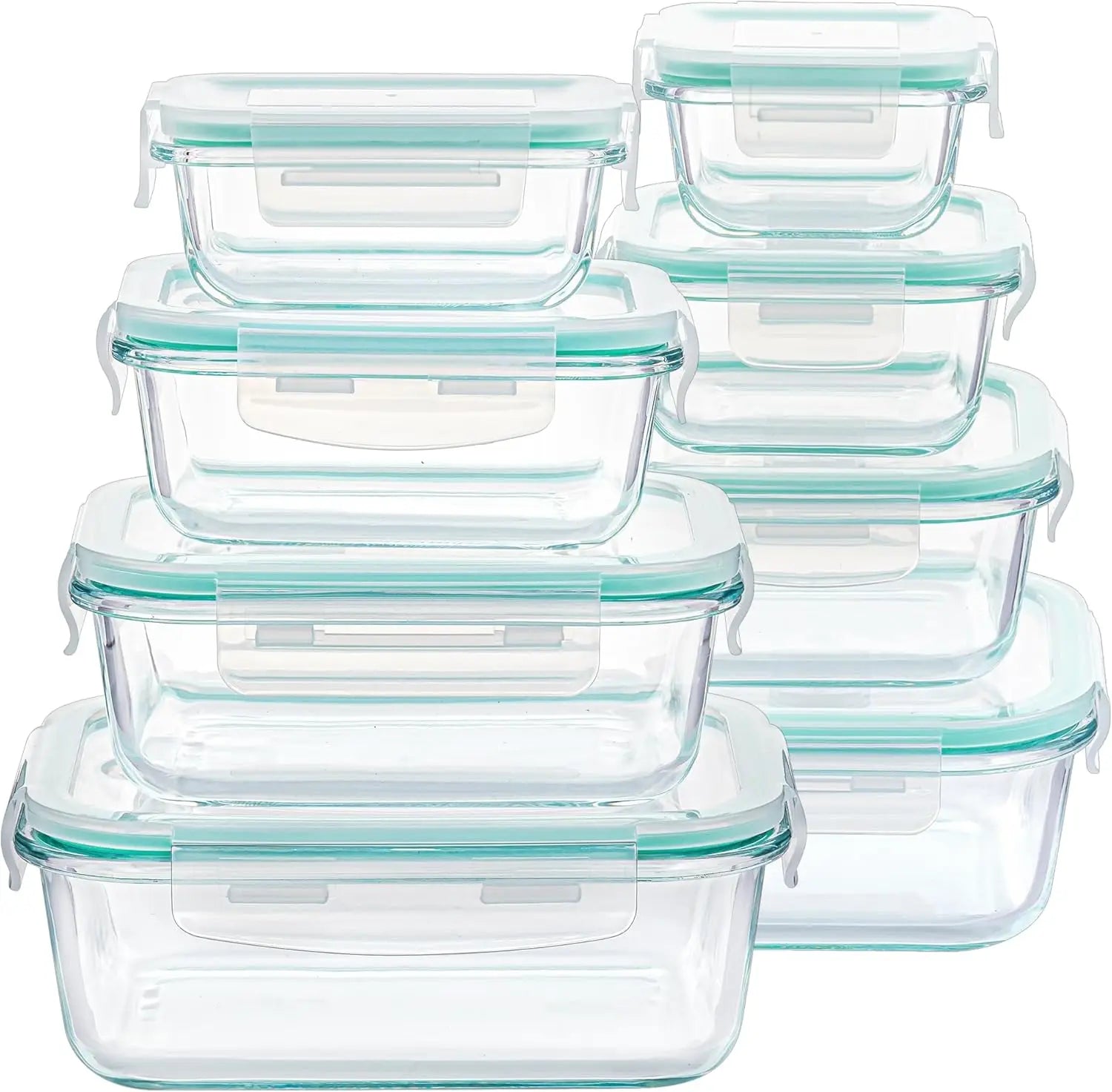 8-Pack Glass Food Storage Containers