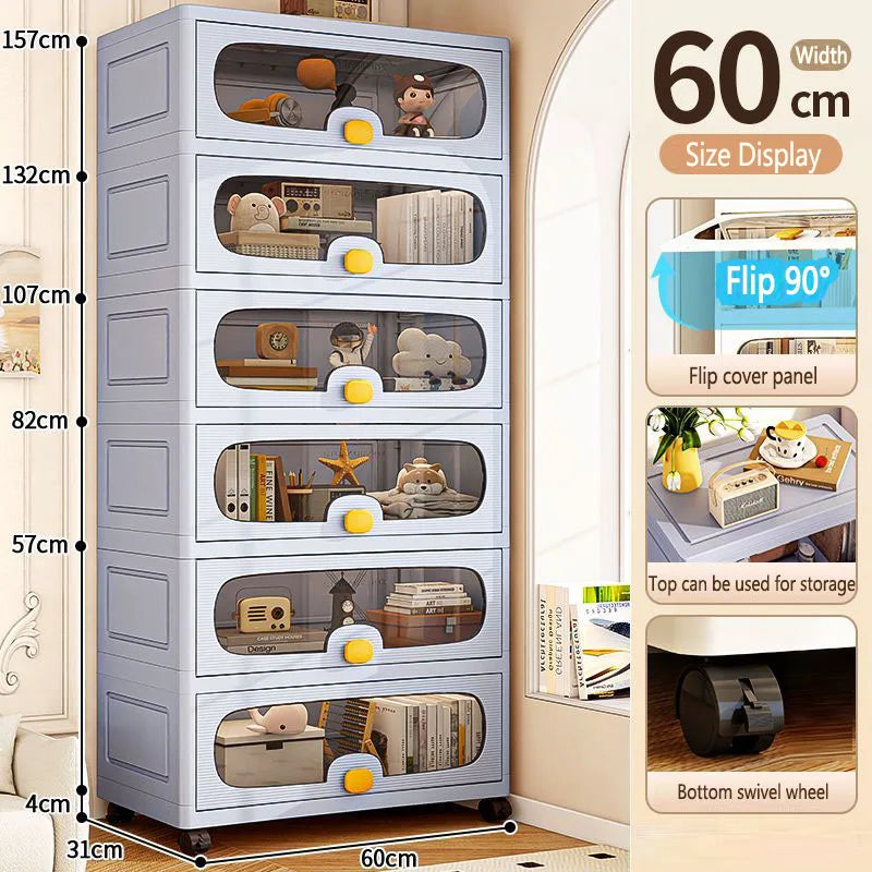 Storage Cabinet with Drawers with Wheels