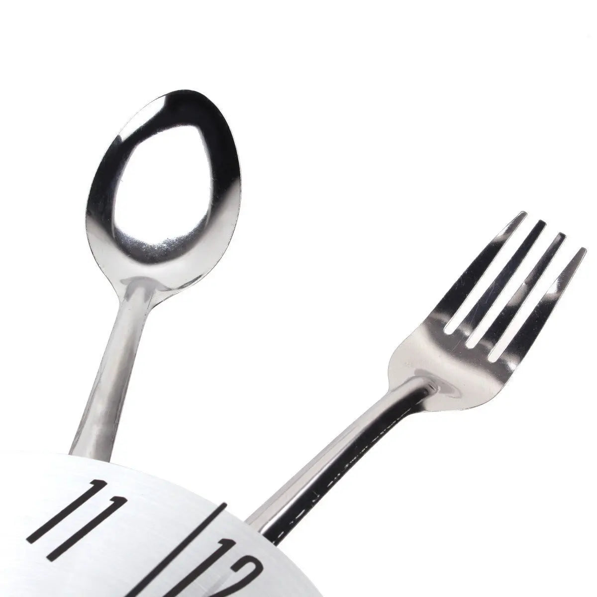 Kitchen Wall Clock Spoon Fork