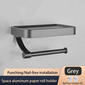 Nail Free Grey Toilet Paper Holder