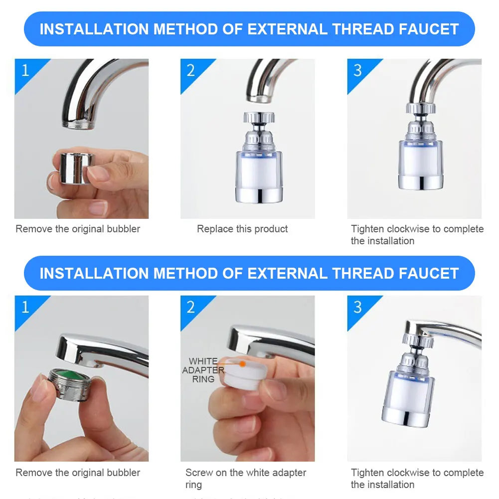 Faucet Water Filter Purifier Soften Hard Water
