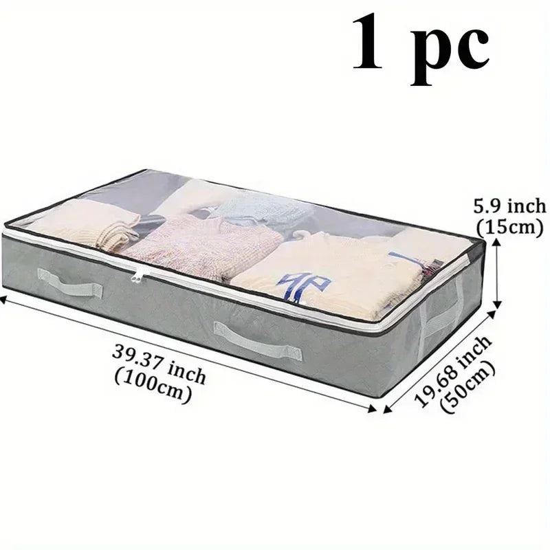 Under Bed Storage Box with Reinforced Handles