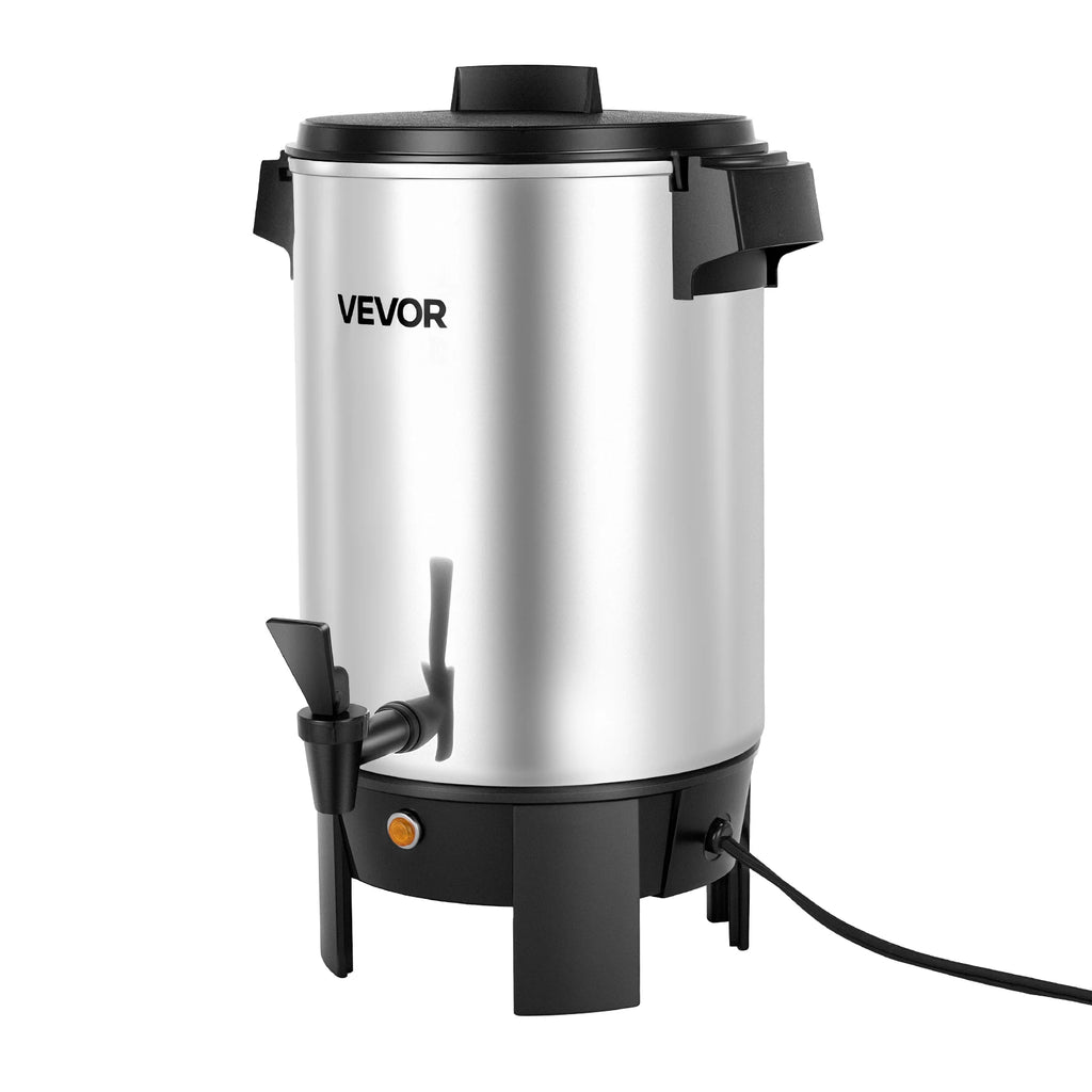 SucceBuy Commercial Coffee Urn Hot Beverage Dispenser with Dripless Faucet Quick-Brewing Coffee Maker for Catering, Party