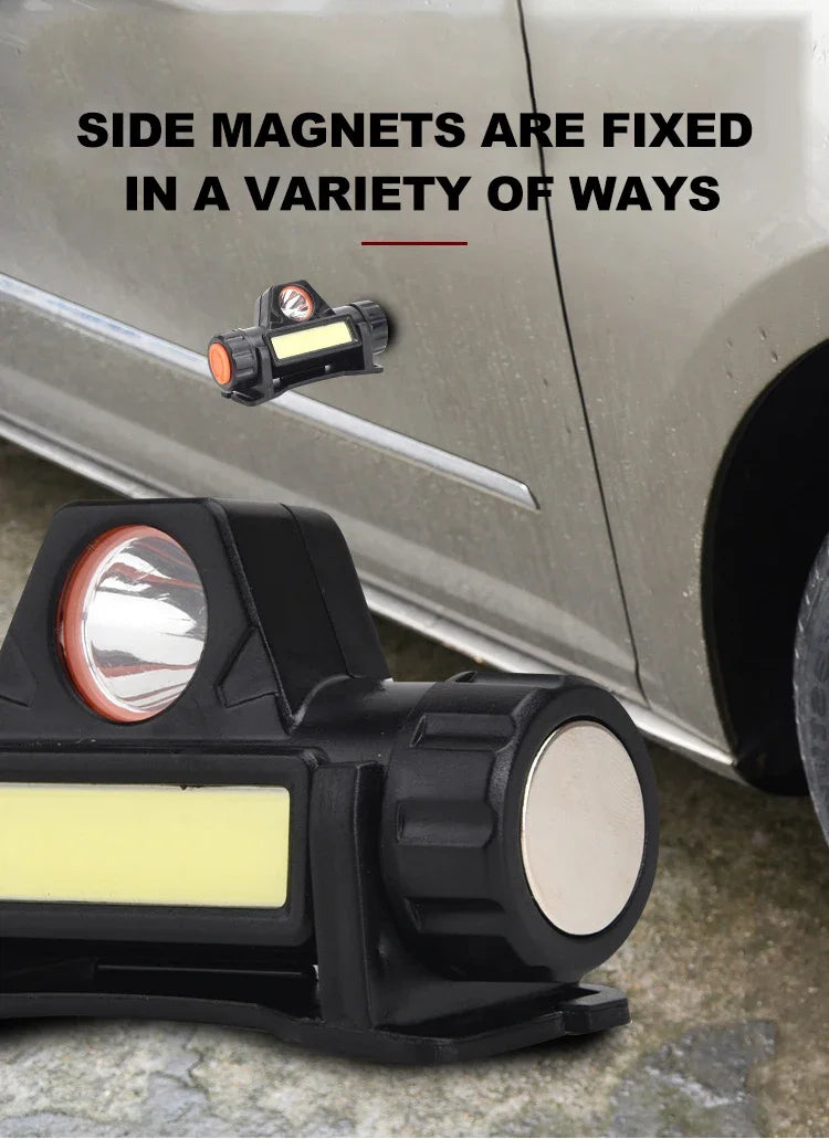 Head Mounted Magnetic Flashlight