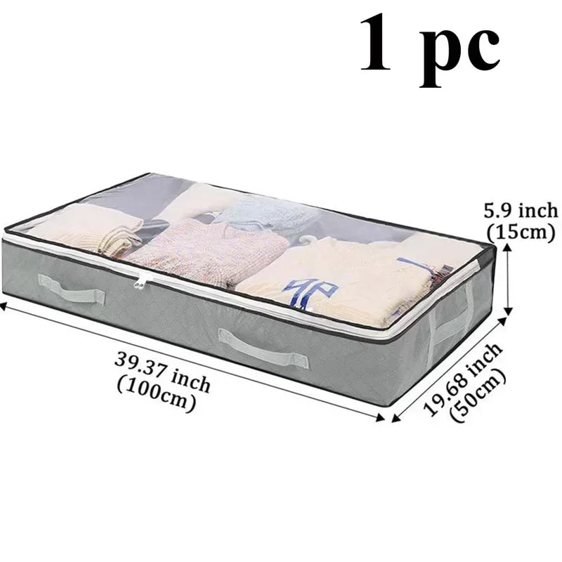 Under Bed Storage Box with Reinforced Handles