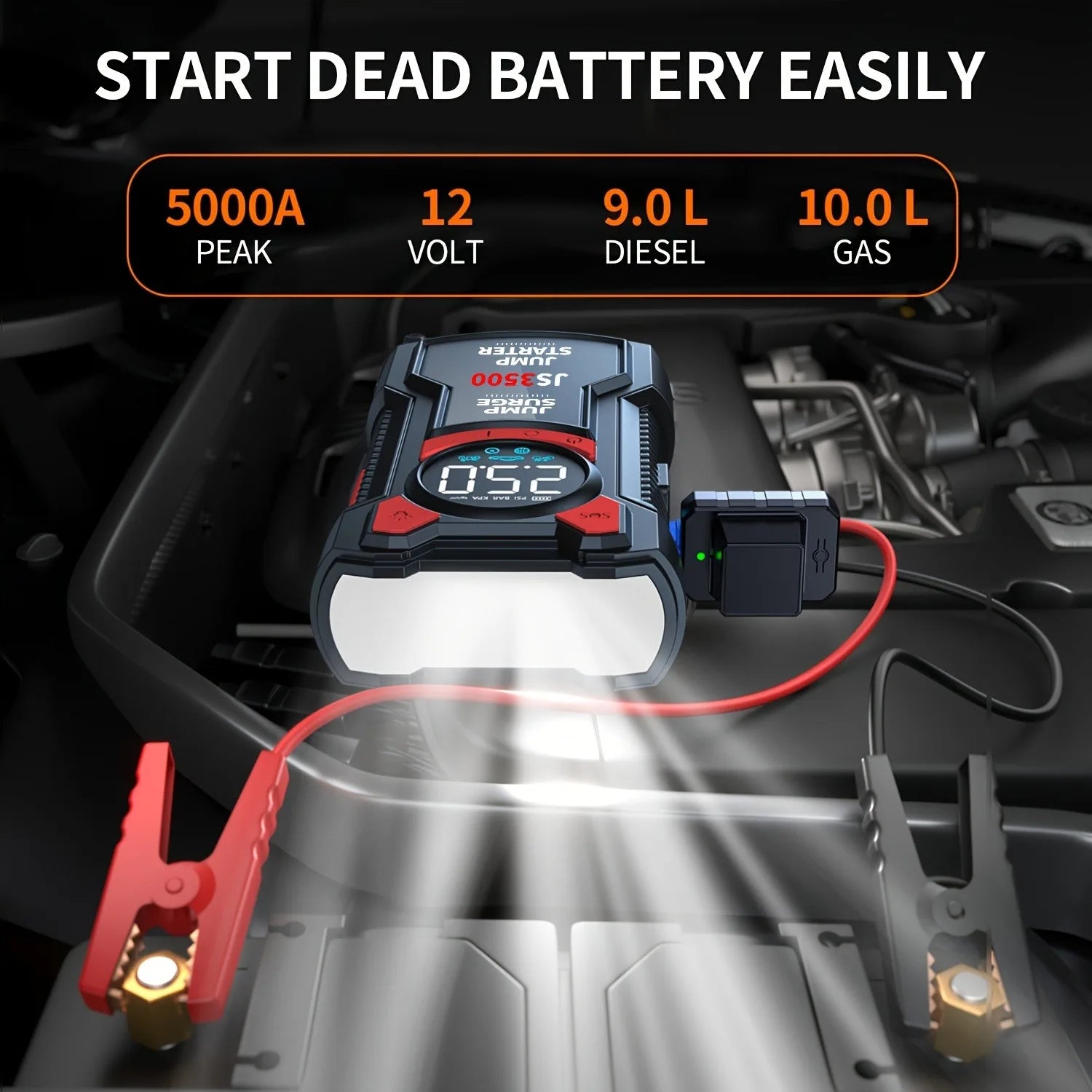 l Air Pump Jump Starter, Digital Tire Inflator