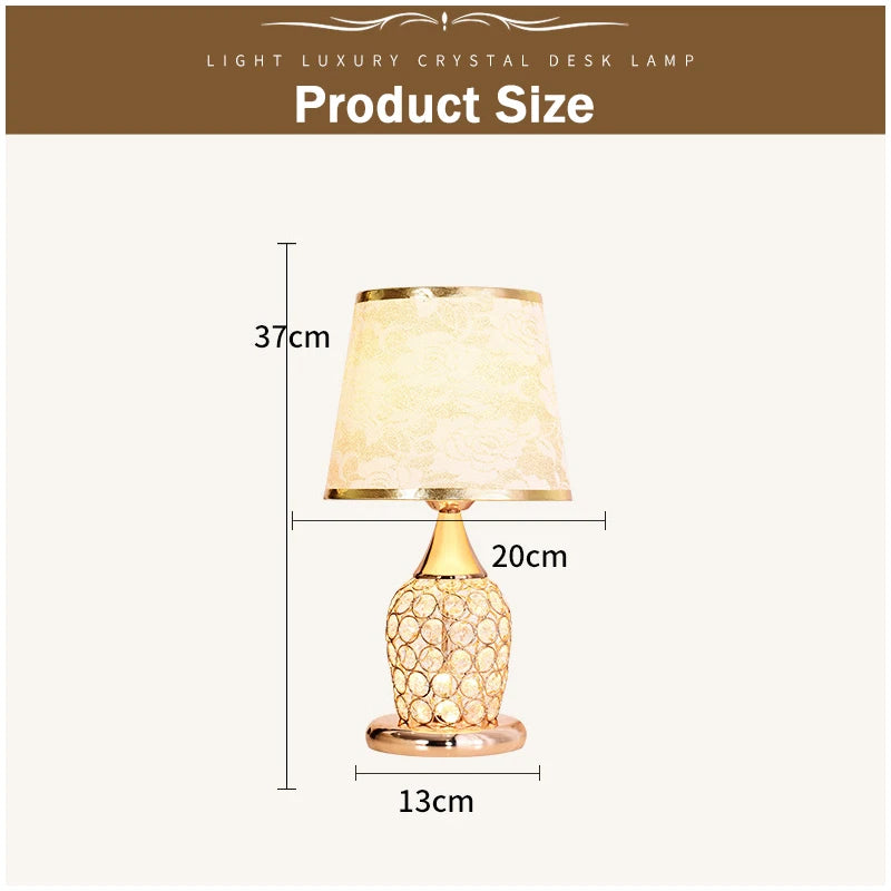 Crystal Table Lamp Romantic