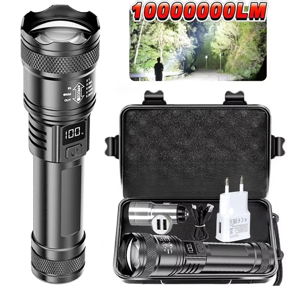 100000LM Super Bright Flashlight