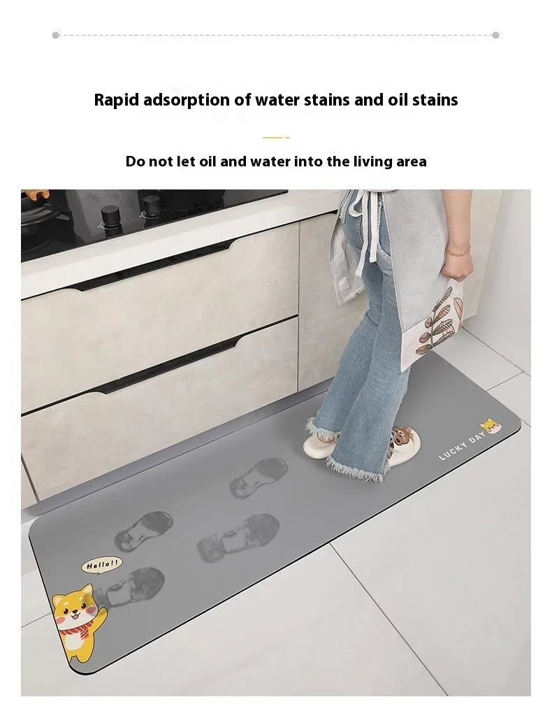 Diatomite Absorbent Floor Mat