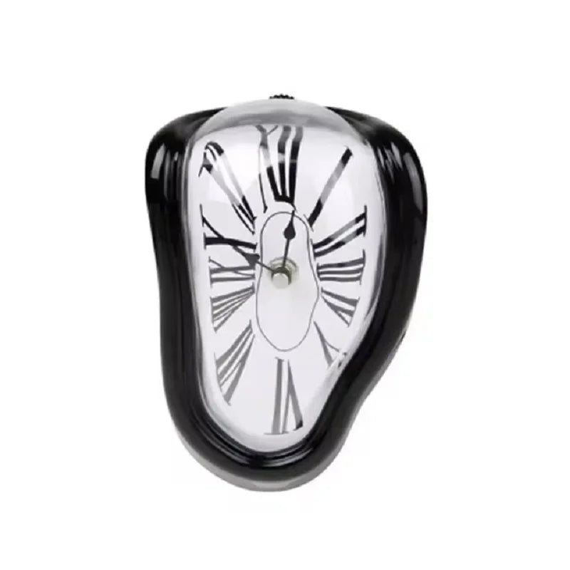 Surrealistic Melting Clock Silent Melting Wall Clock Salvadoran Dali Style Decorative Home Watch Office Shelf Table Gift