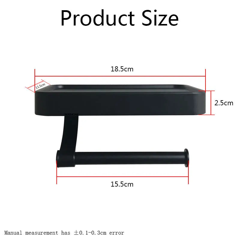 Nail Free Grey Toilet Paper Holder