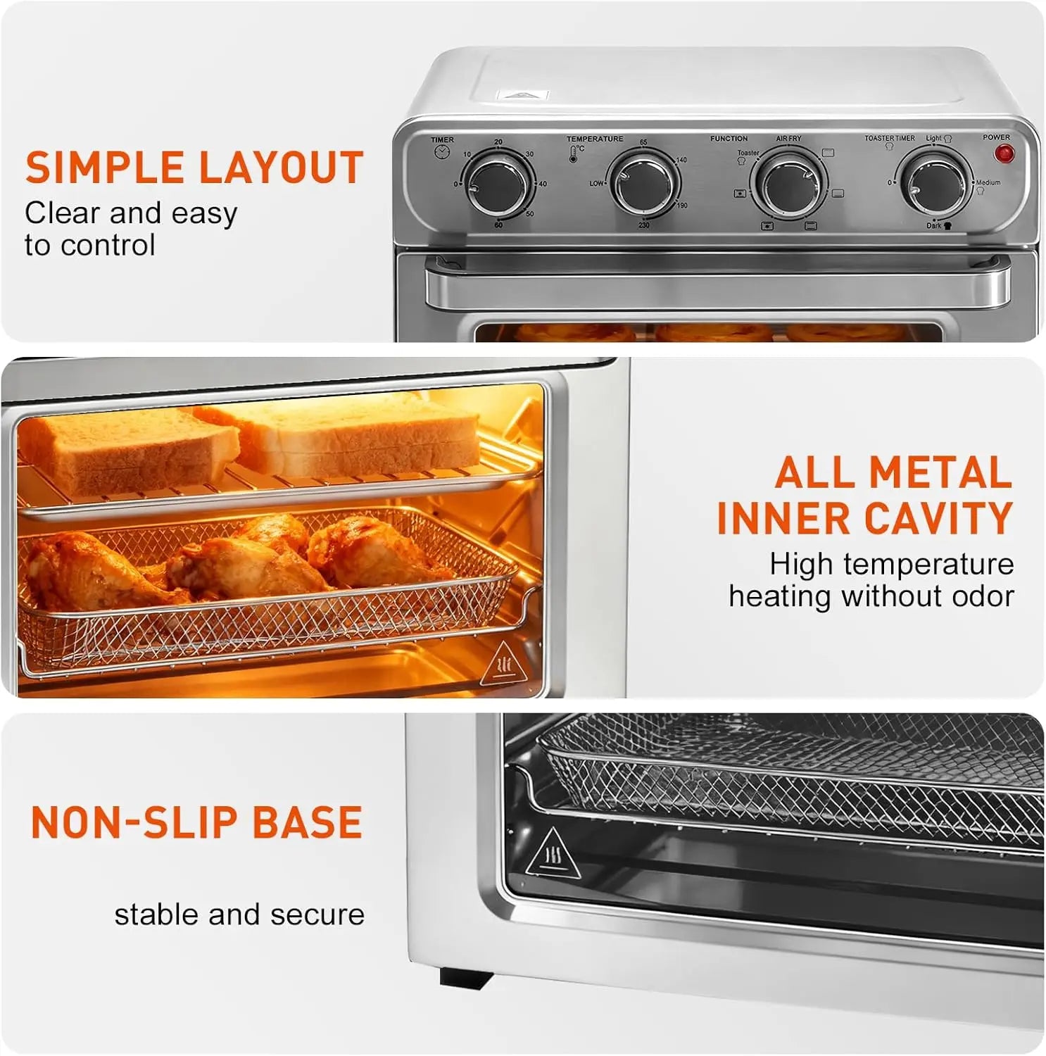 Air Fryer Toaster Oven Combo Extra Large
