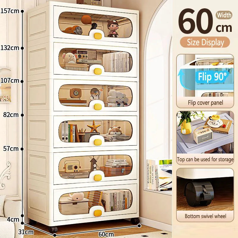 Storage Cabinet with Drawers with Wheels