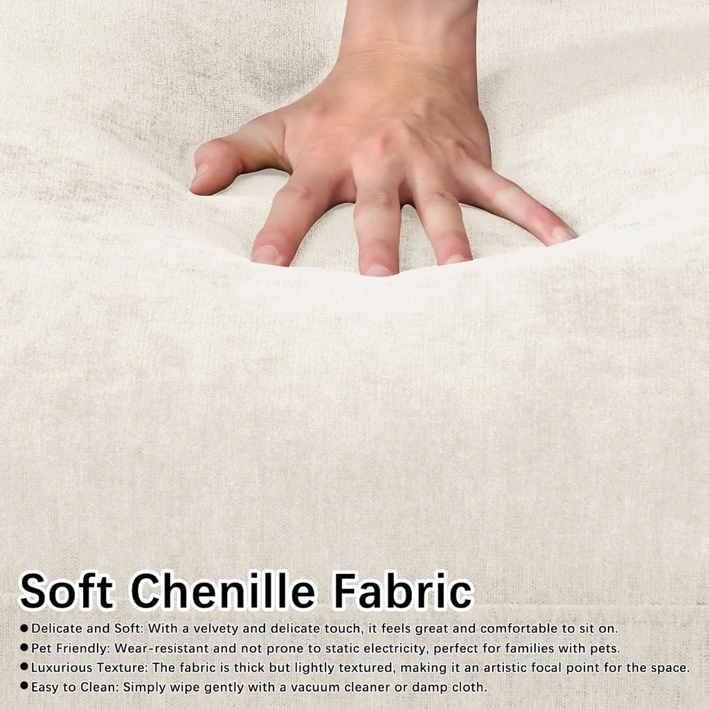121" 7-Seater Modular Sectional Sofa Chenille