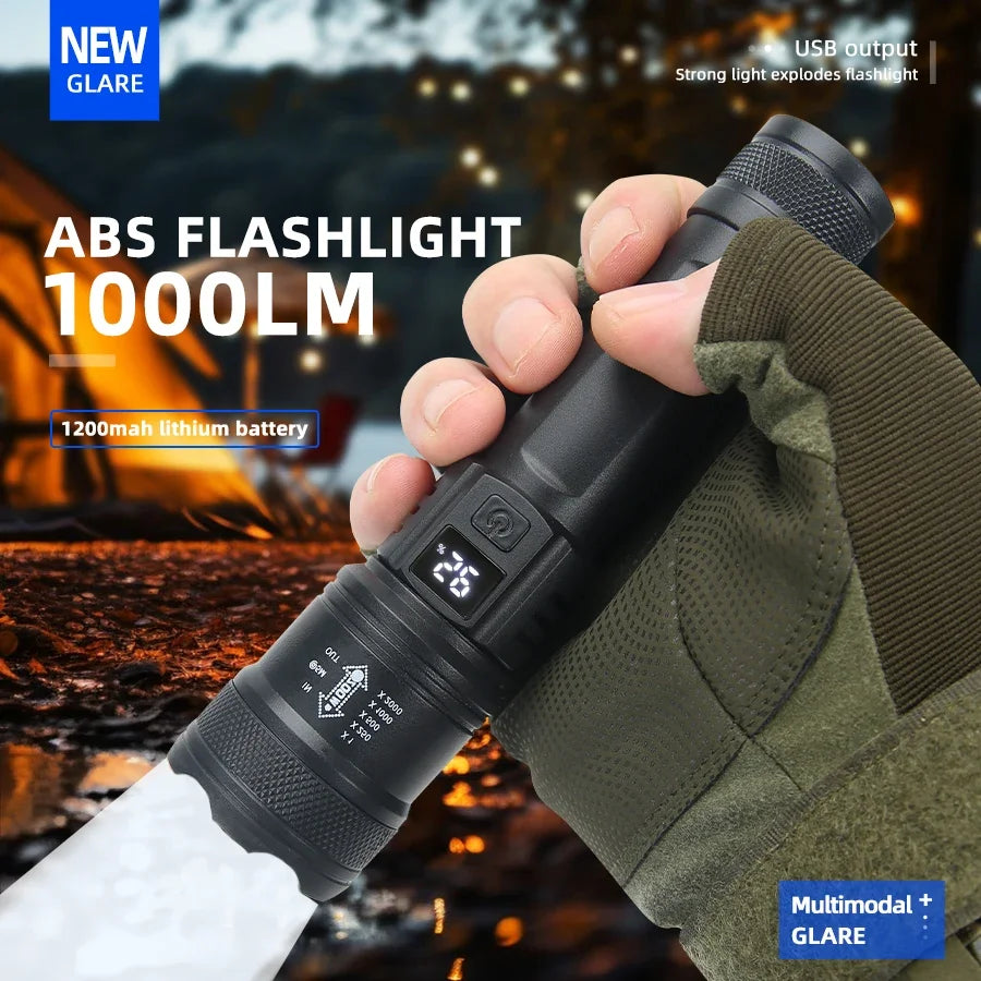 Flashlight Rechargeable Tactical Zoom