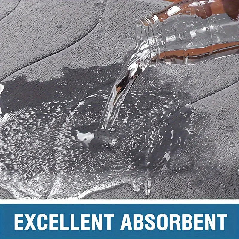 kitchen L-shaped absorbent floor mat